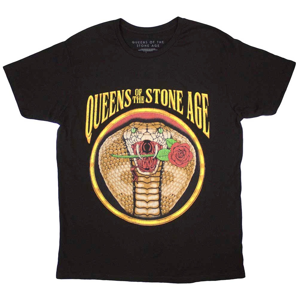 Queens Of The Stone Age - Cobra Heren Tshirt - Zwart